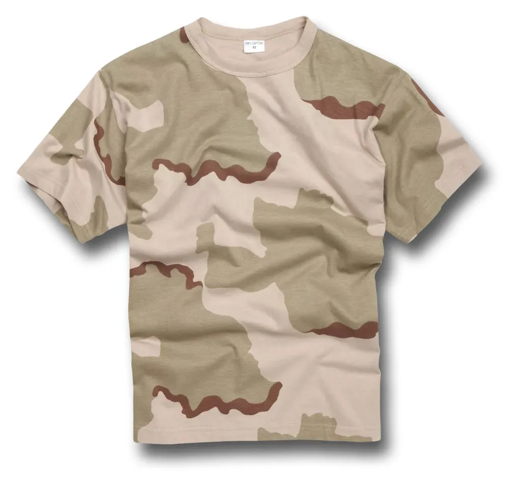 100% COTTON CAMMO T-SHIRT