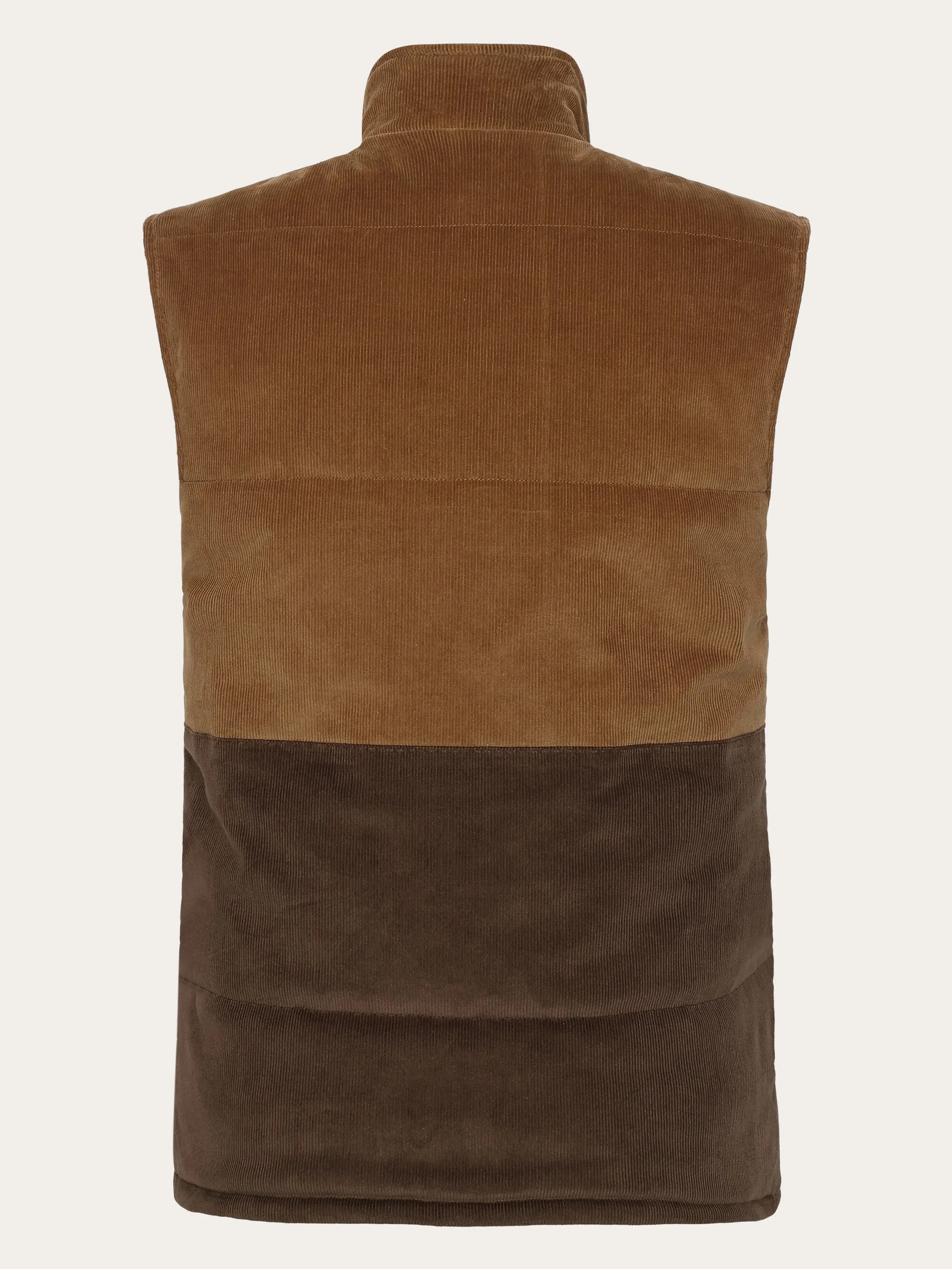 14-wales corduroy colorblock vest - GRS/Vegan - Dachshund