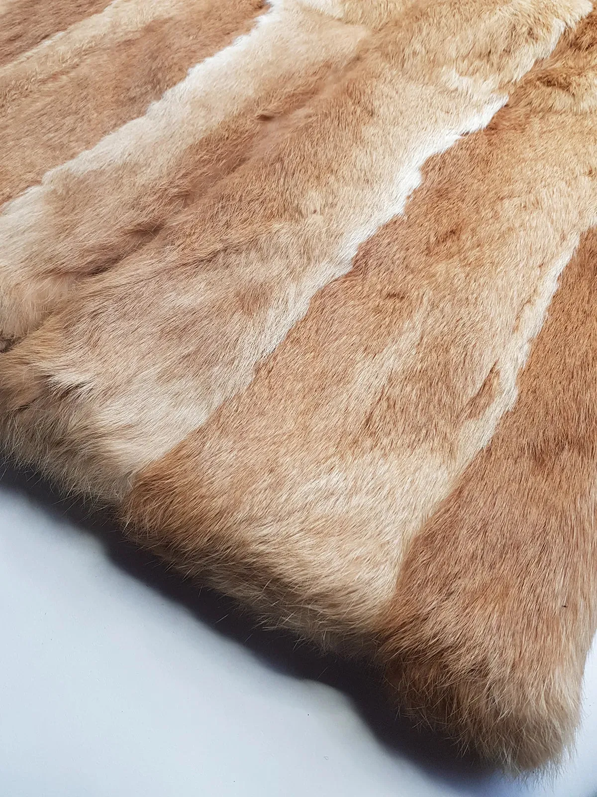 1960s Vintage Caramel Rabbit Coat - Super Soft - Creamy Caramel Brown