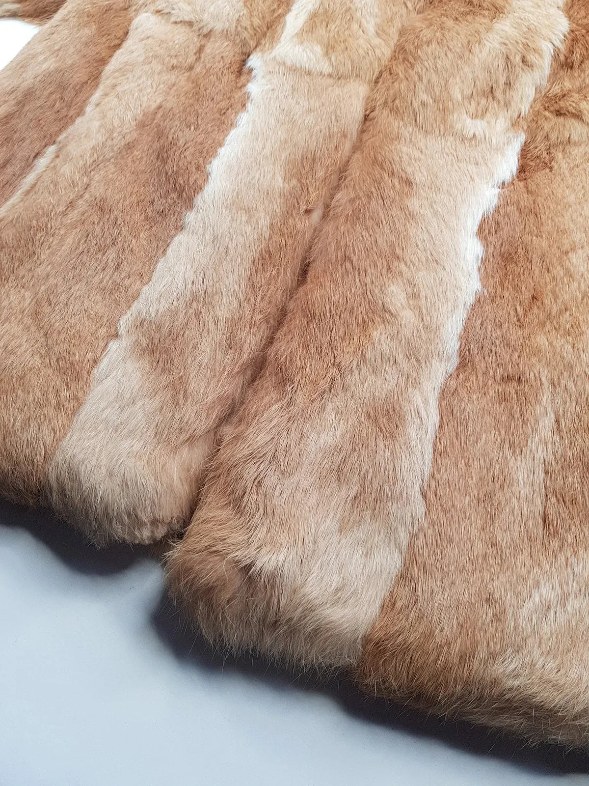 1960s Vintage Caramel Rabbit Coat - Super Soft - Creamy Caramel Brown