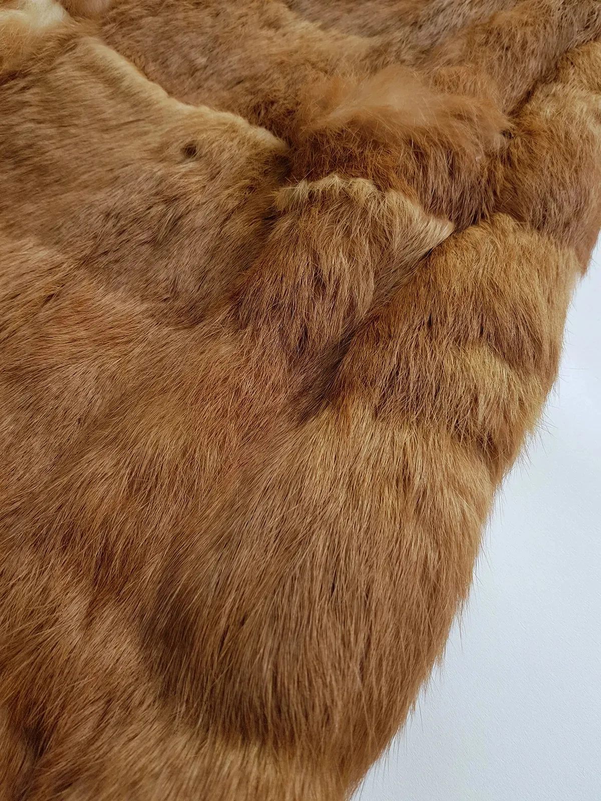 1960s Vintage Caramel Rabbit Fur Coat - Rich Golden Caramel - Absolutely Gorgeous - Soft & Dreamy - Long Length