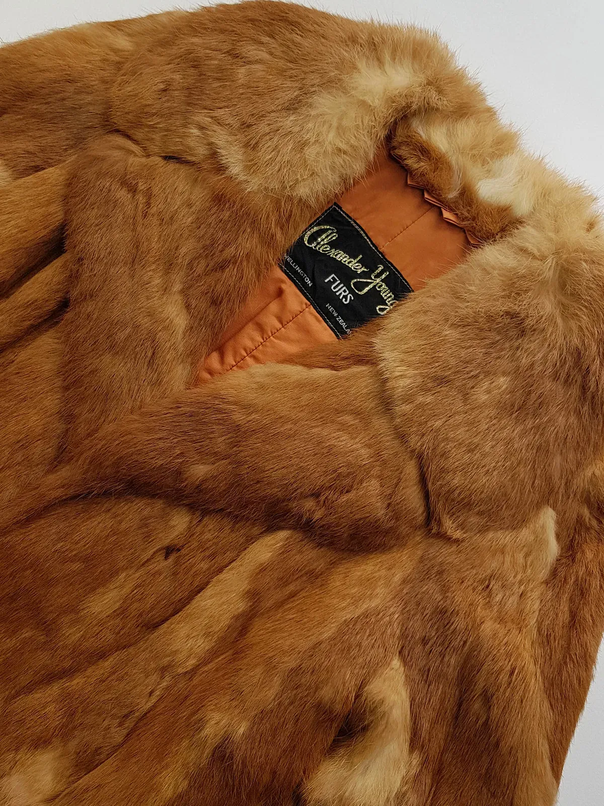 1960s Vintage Caramel Rabbit Fur Coat - Rich Golden Caramel - Absolutely Gorgeous - Soft & Dreamy - Long Length