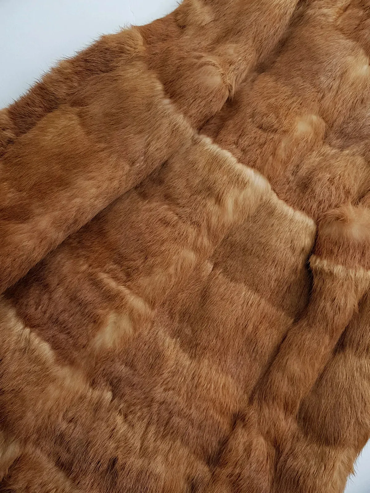 1960s Vintage Caramel Rabbit Fur Coat - Rich Golden Caramel - Absolutely Gorgeous - Soft & Dreamy - Long Length