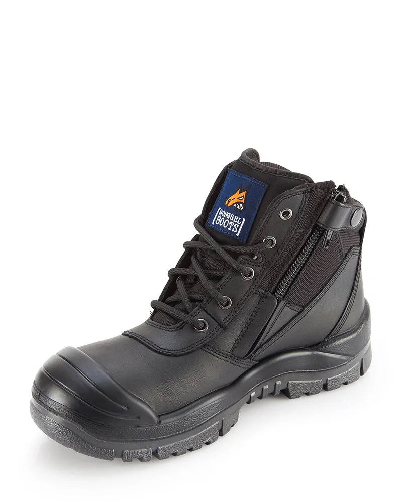 461 Zipsider Safety Boot with scuff cap - Black