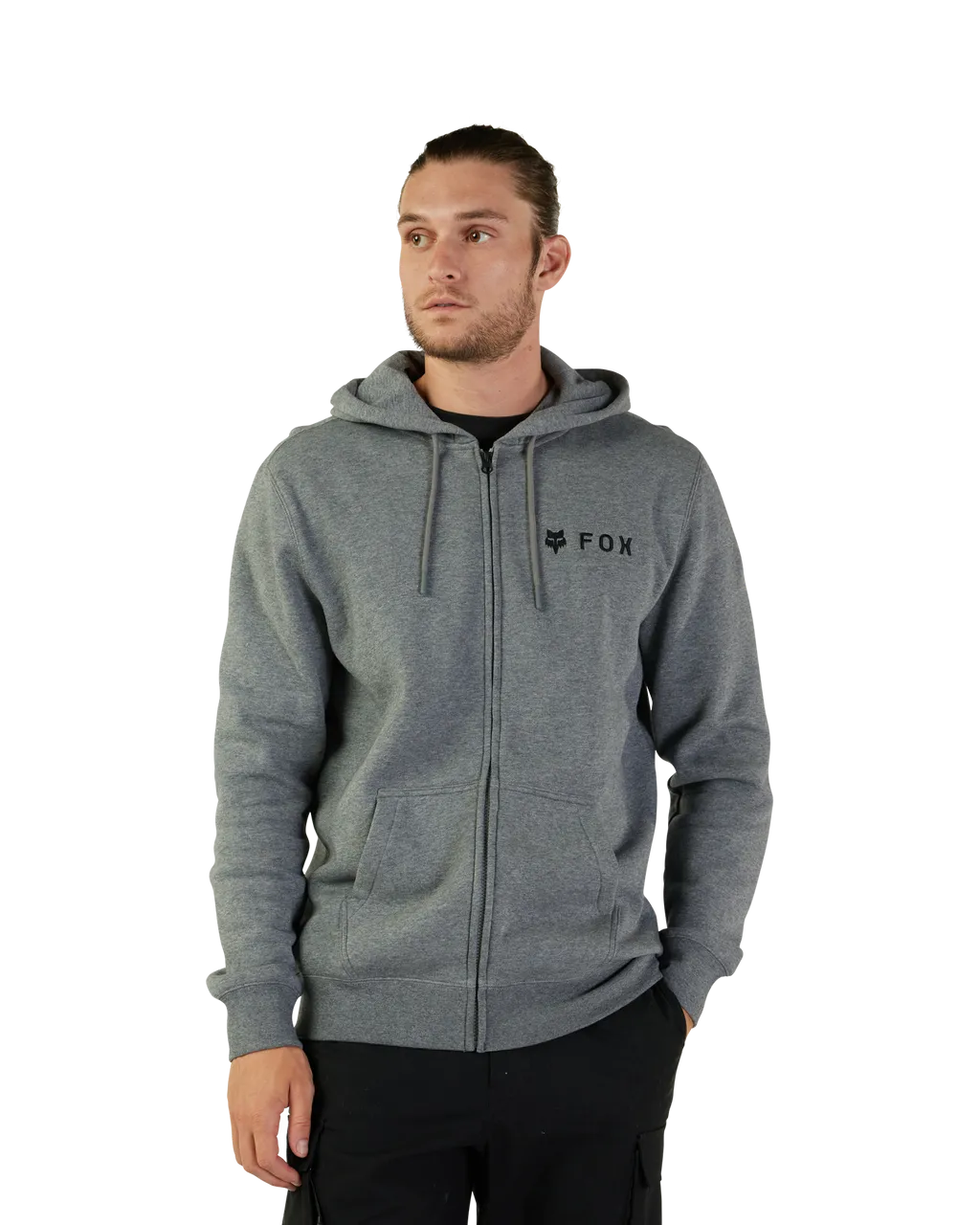 Absolute Fleece Zip Hoodie in Heather Graphite