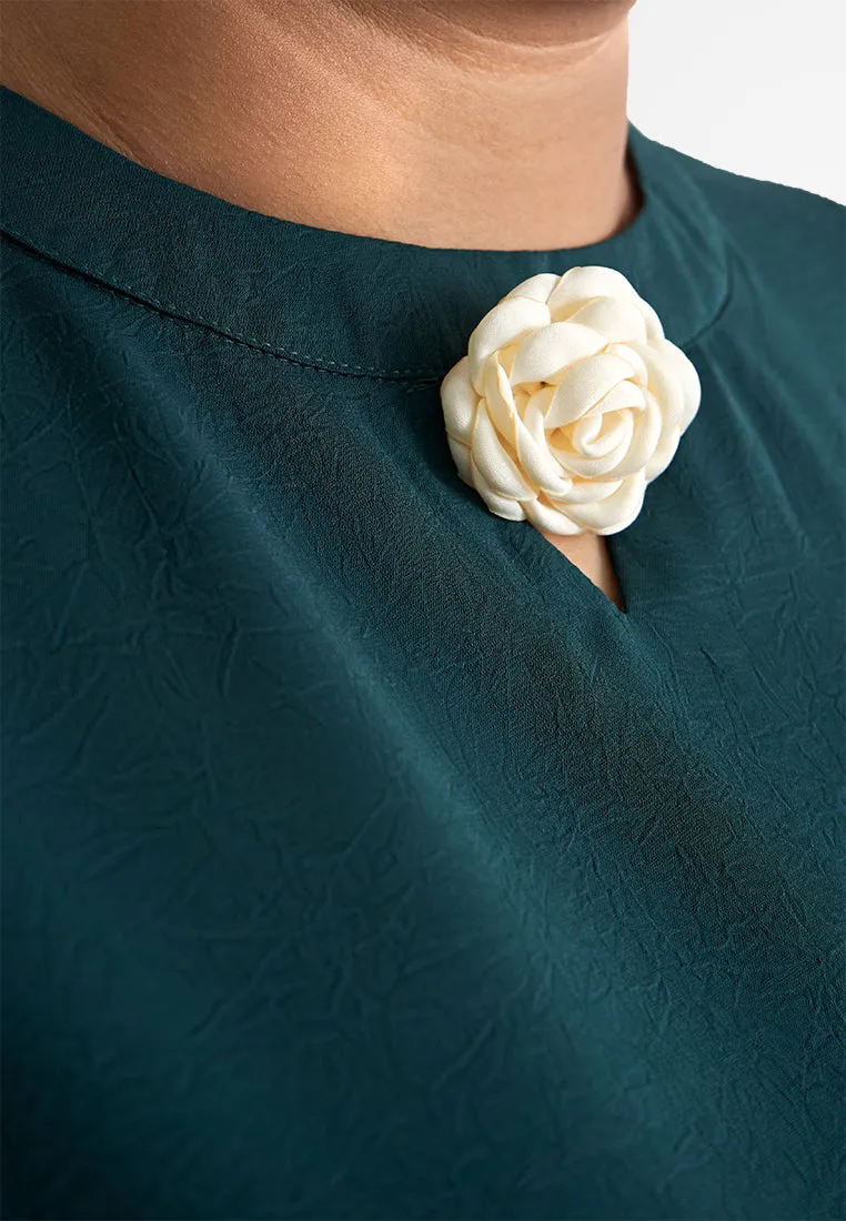 Benita Elegant Rose Brooch Top