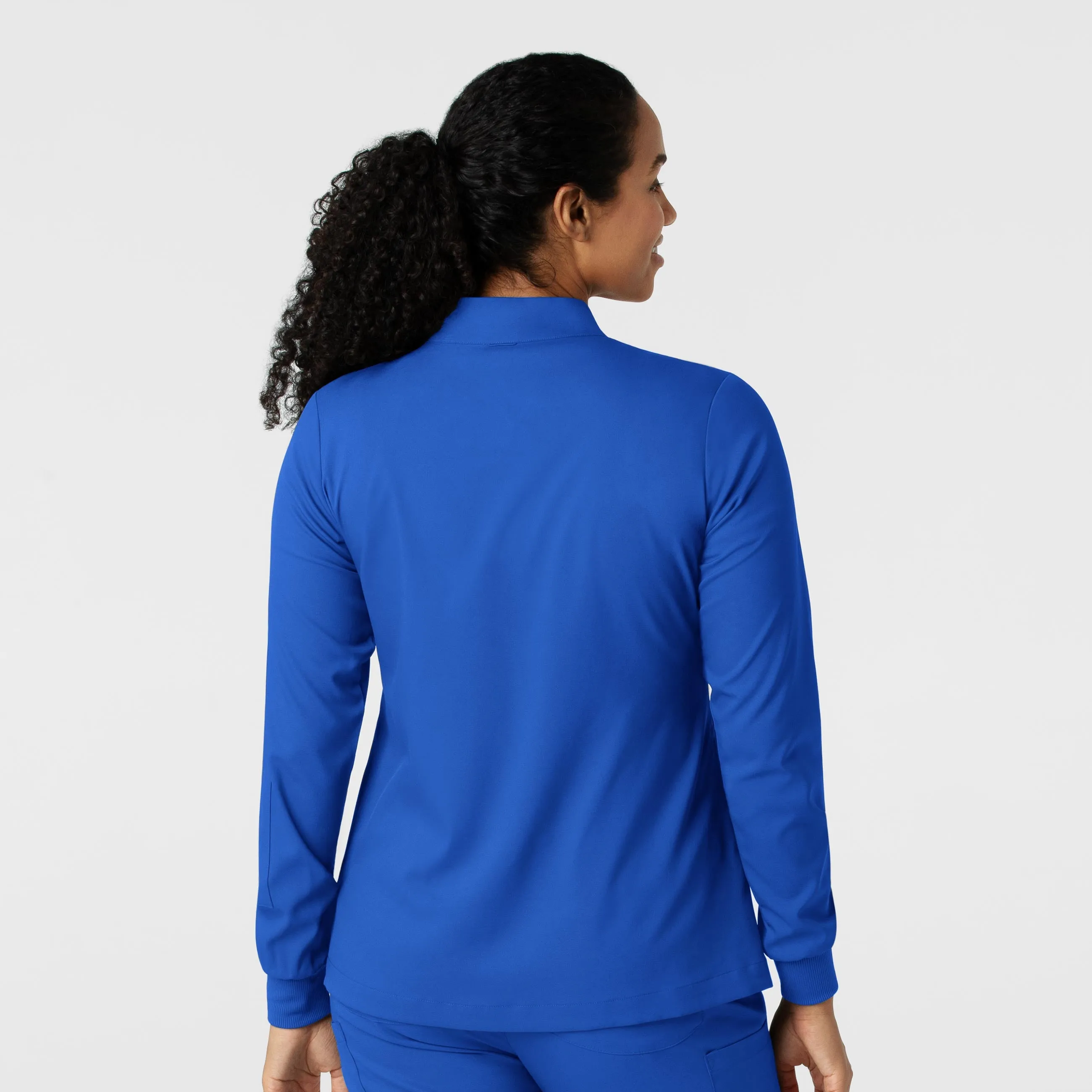 Boundless Women's Warm Up Scrub Jacket - Royal