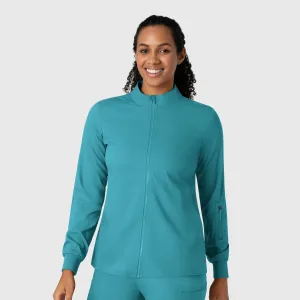 Boundless Women's Warm Up Scrub Jacket - Teal