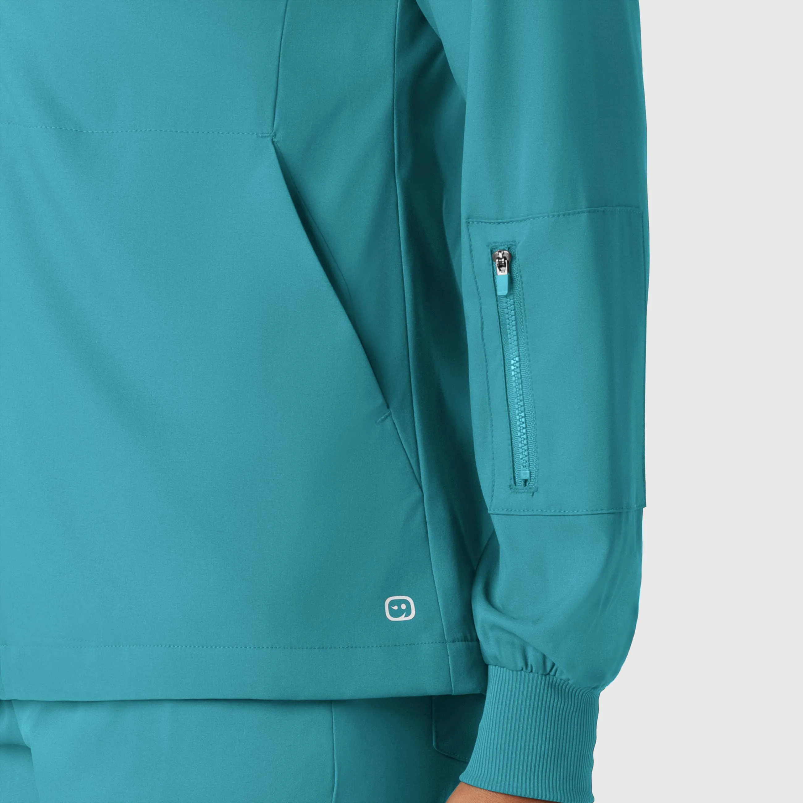 Boundless Women's Warm Up Scrub Jacket - Teal