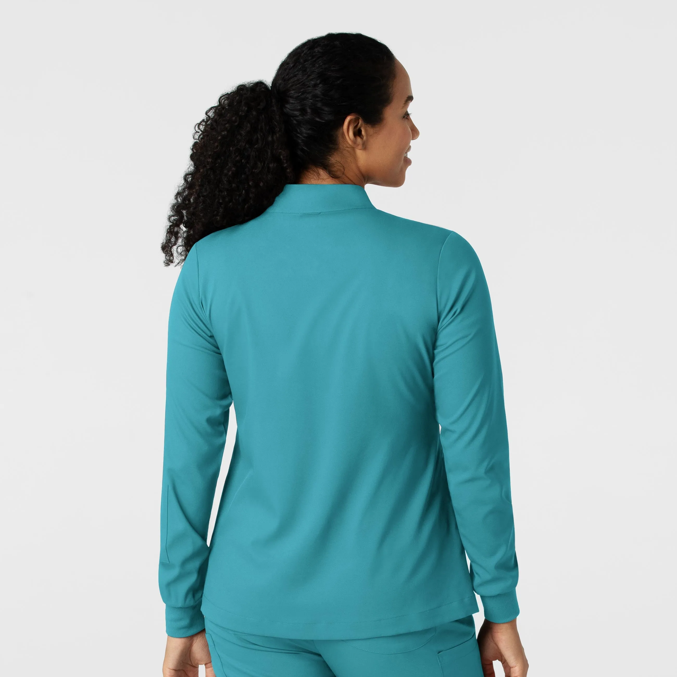 Boundless Women's Warm Up Scrub Jacket - Teal