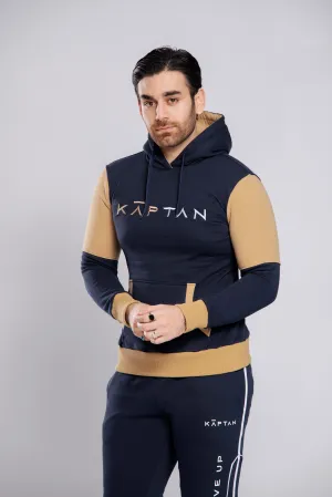 Bradford Hoodie - Navy/Beige | Kaptan