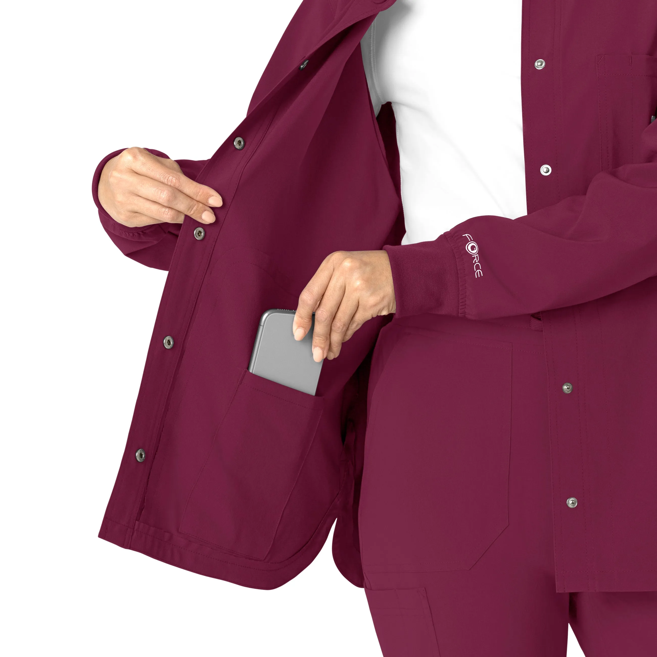 Carhartt Force Cross-Flex Women's Shirt Jacket - Wine