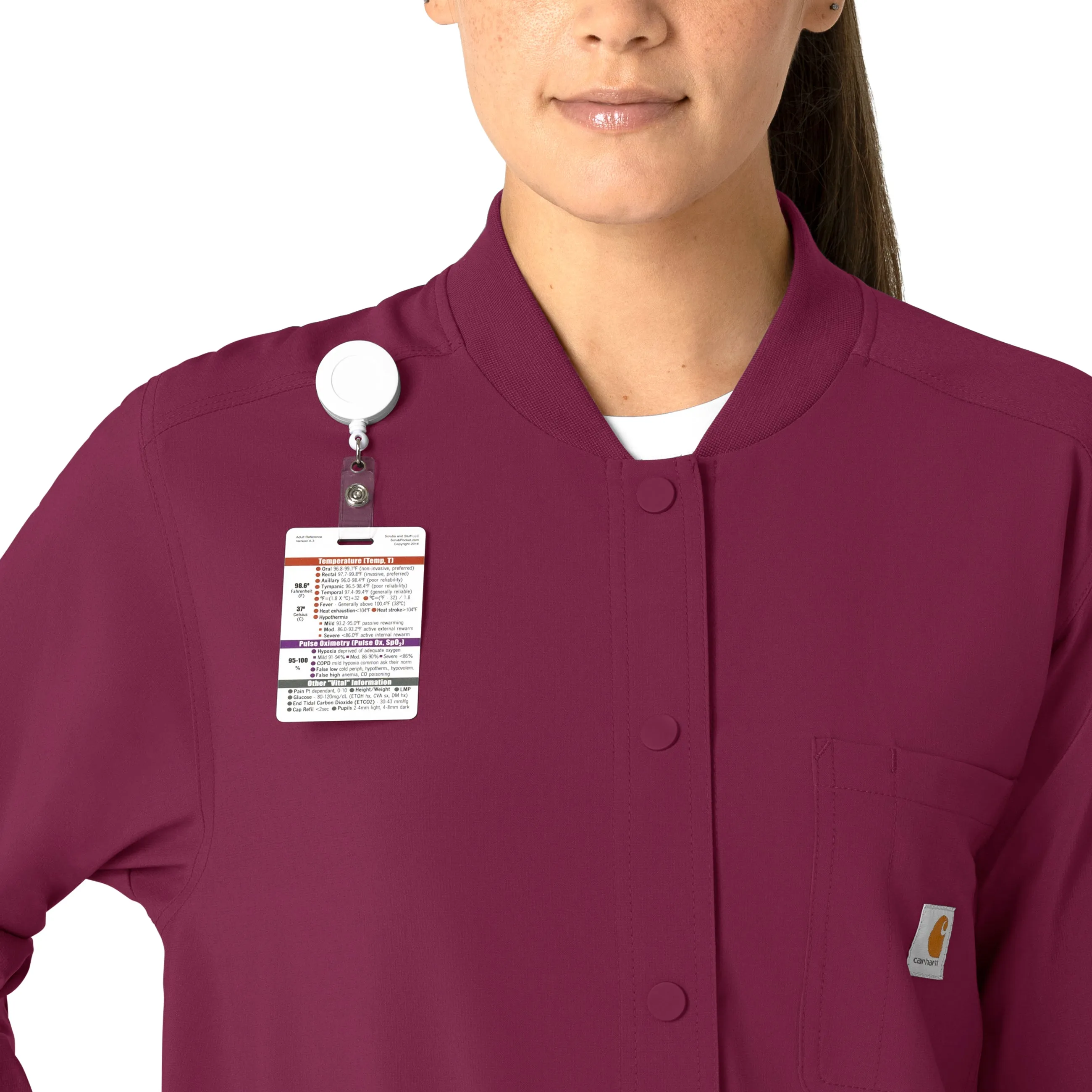 Carhartt Force Cross-Flex Women's Shirt Jacket - Wine