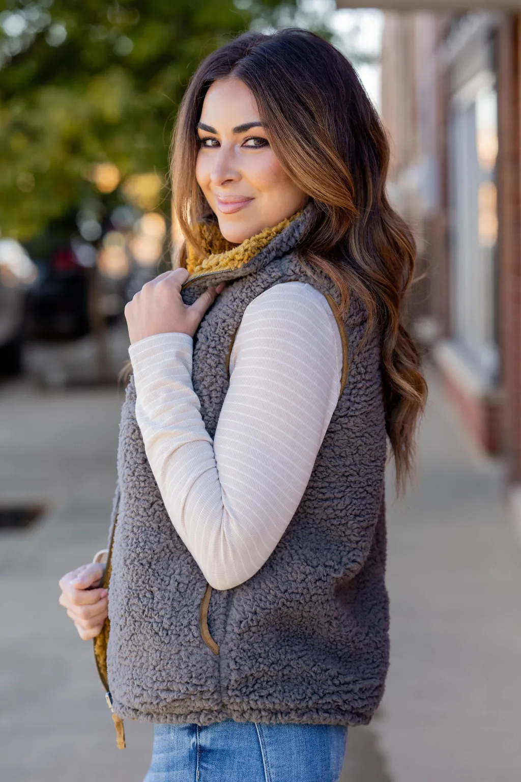 Comfy Cozy Reversible Vest