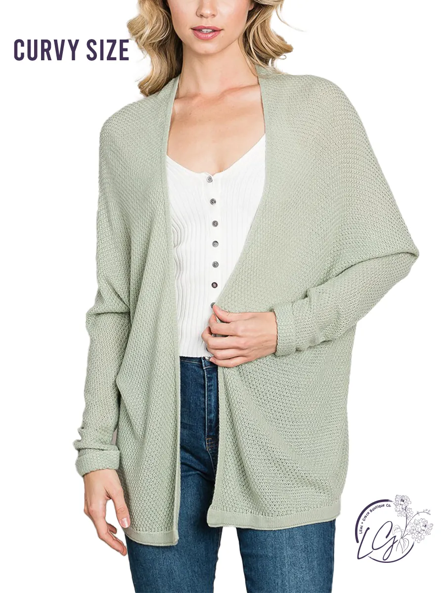 Curvy Tranquil Breeze Kimono Cardigan