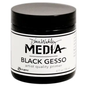 Dina Wakley Media - Gesso - Black - 118ml Jar