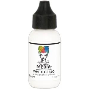 Dina Wakley MEdia - Gesso - White - 29ml Bottle with Fine Tip