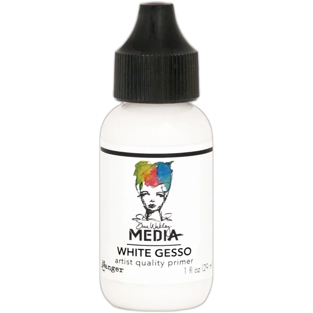 Dina Wakley MEdia - Gesso - White - 29ml Bottle with Fine Tip