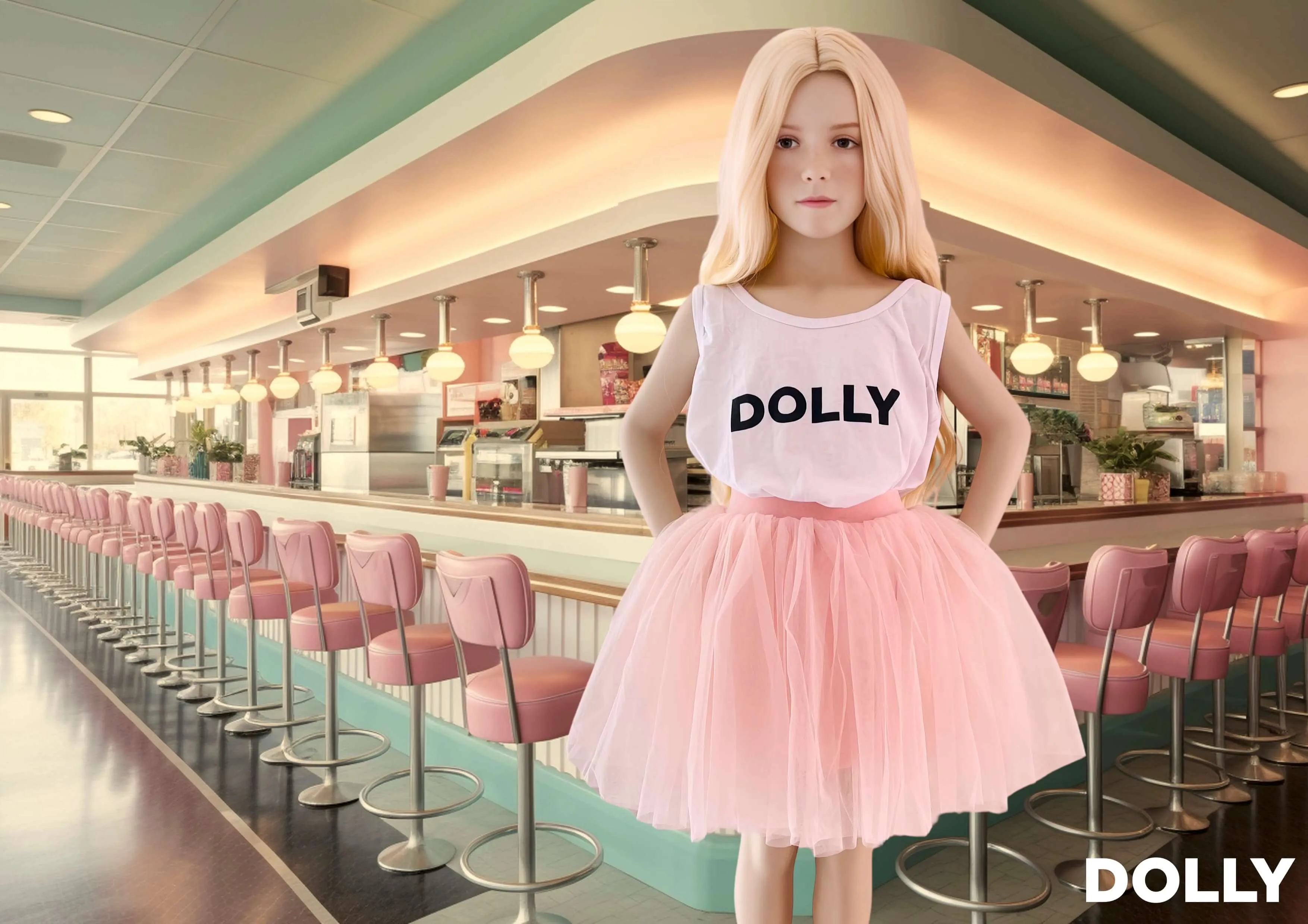 DOLLY CLASSIC TUTU WITH VELVET WAIST pink