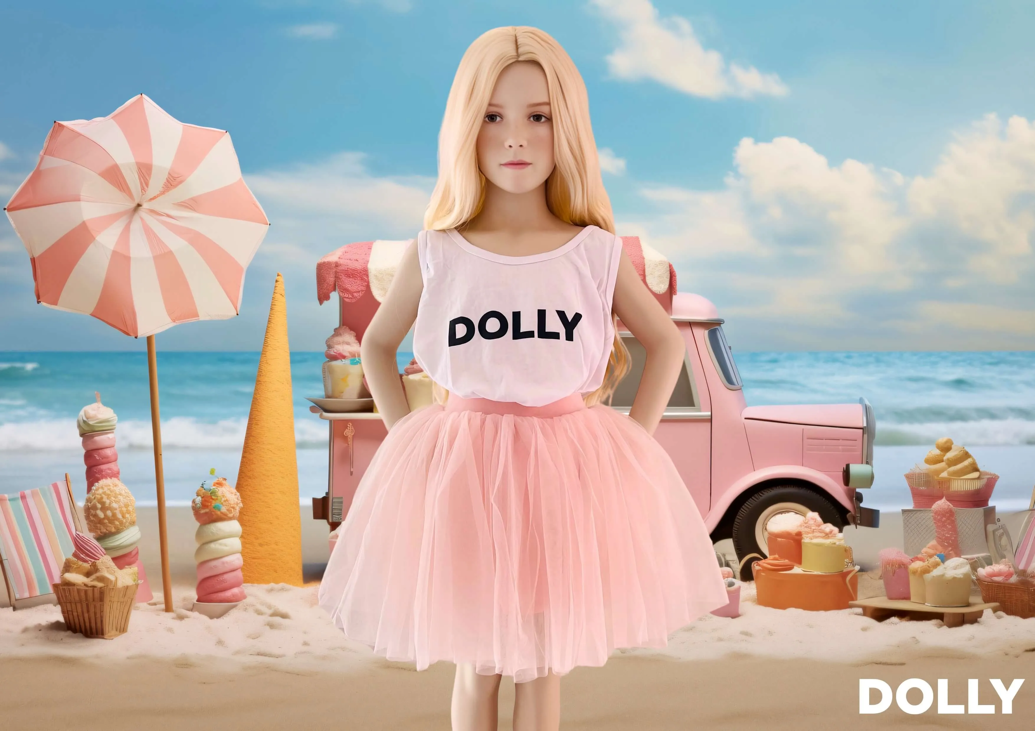 DOLLY CLASSIC TUTU WITH VELVET WAIST pink