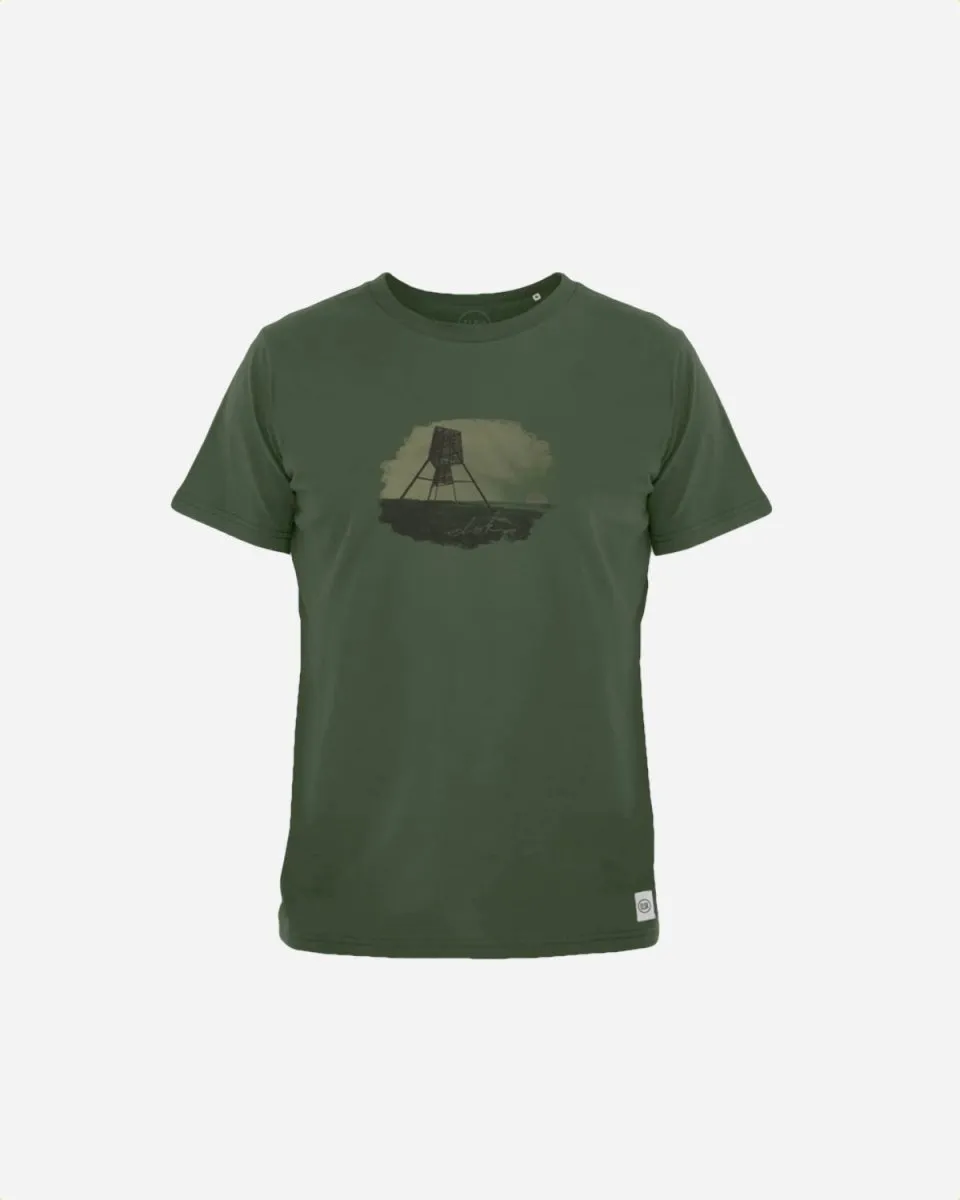 ELSK® VIGSOE ESSENTIAL BRUSHED MEN'S TEE  - FOREST GREEN