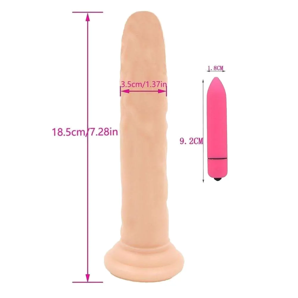 Flexible Realistic Anal Suction Cup Dildo