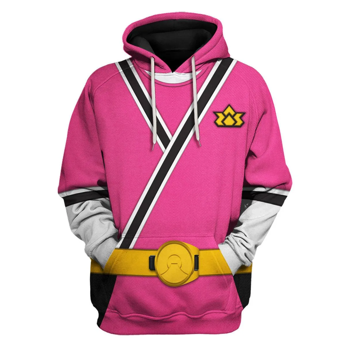 GearHomie Pink Power Rangers Samurai Hoodies Sweatshirt T-shirt Hawaiian Tracksuit