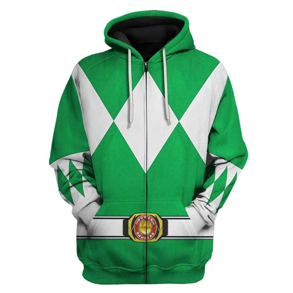 Green Ranger Mighty Morphin Hoodies Sweatshirt T-shirt Hawaiian Tracksuit