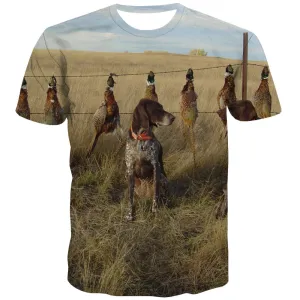 Hunting T shirts Men Jungle T-shirts 3d Deer Tshirts Cool Shooter Tshirt Printed Camouflage T-shirts Graphic