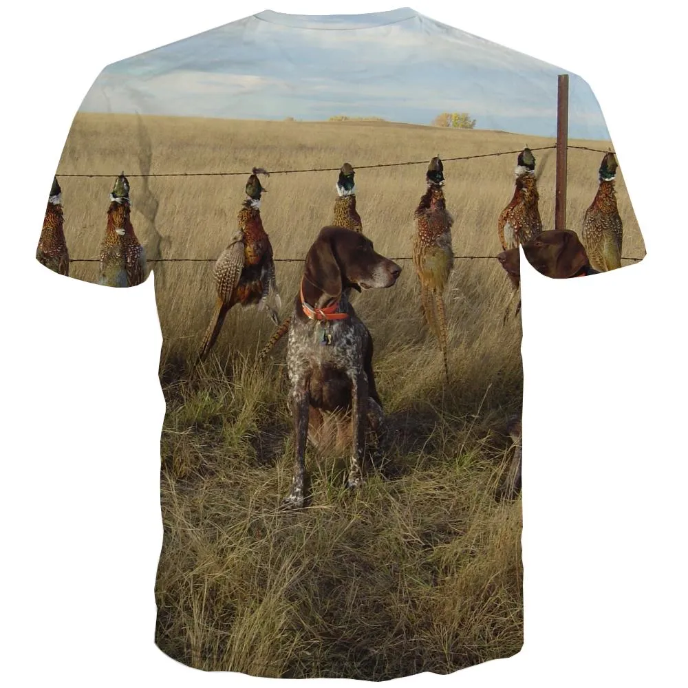 Hunting T shirts Men Jungle T-shirts 3d Deer Tshirts Cool Shooter Tshirt Printed Camouflage T-shirts Graphic