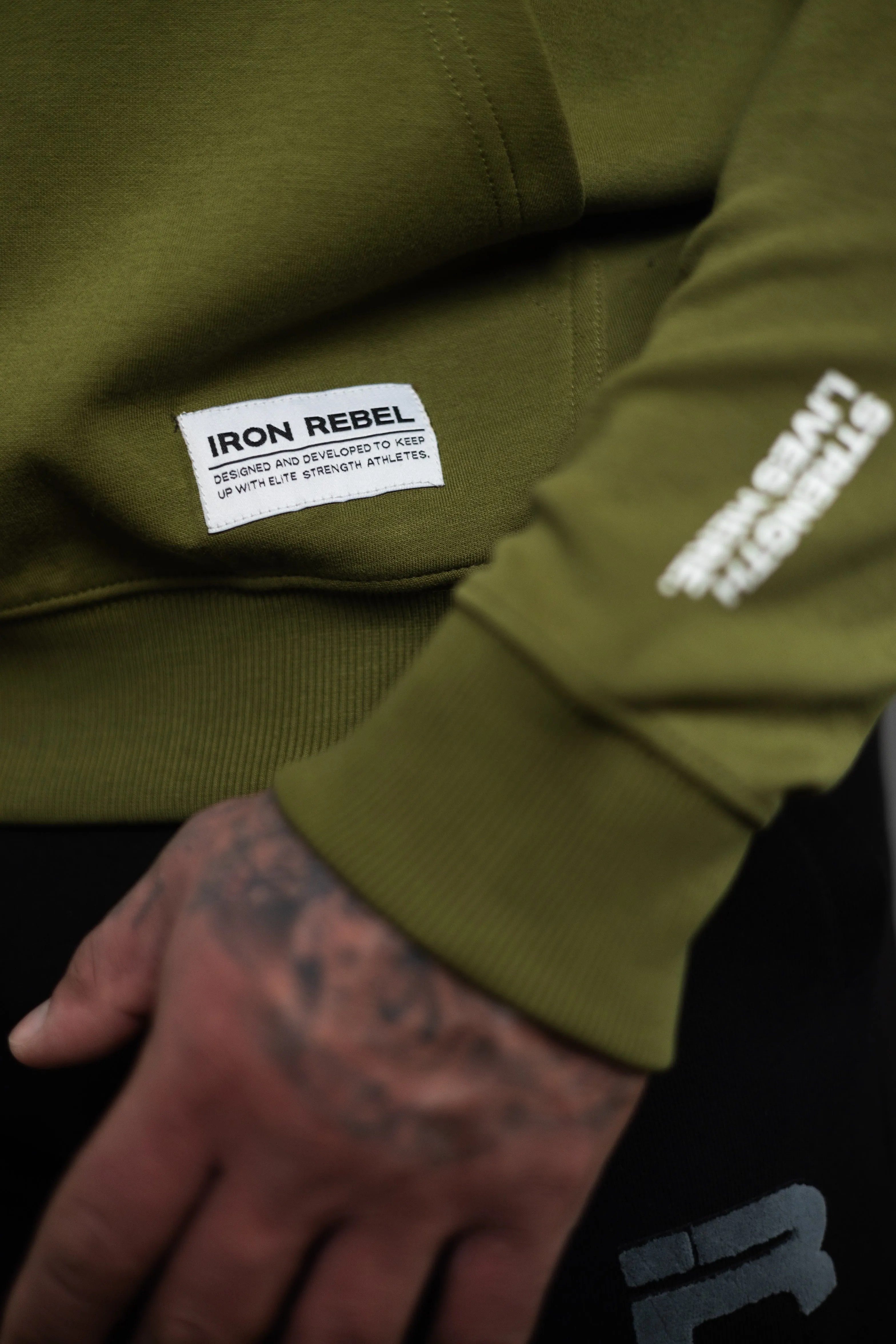 IR Barbell Club Hoodie (Olive)