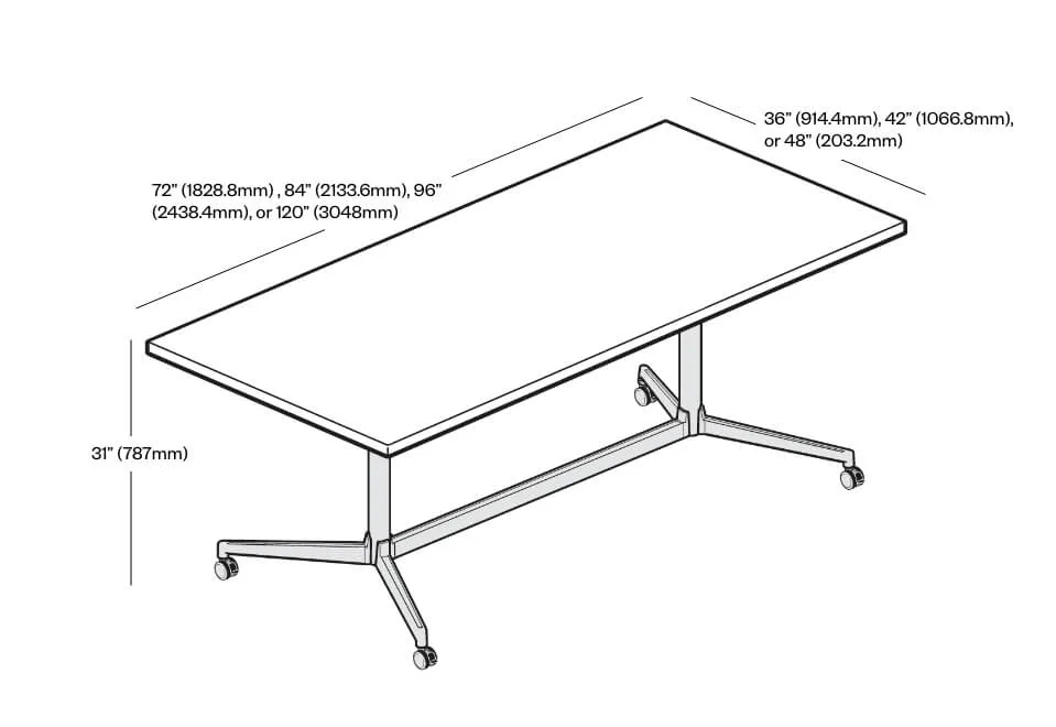 Jive Bridge Base Conference Table