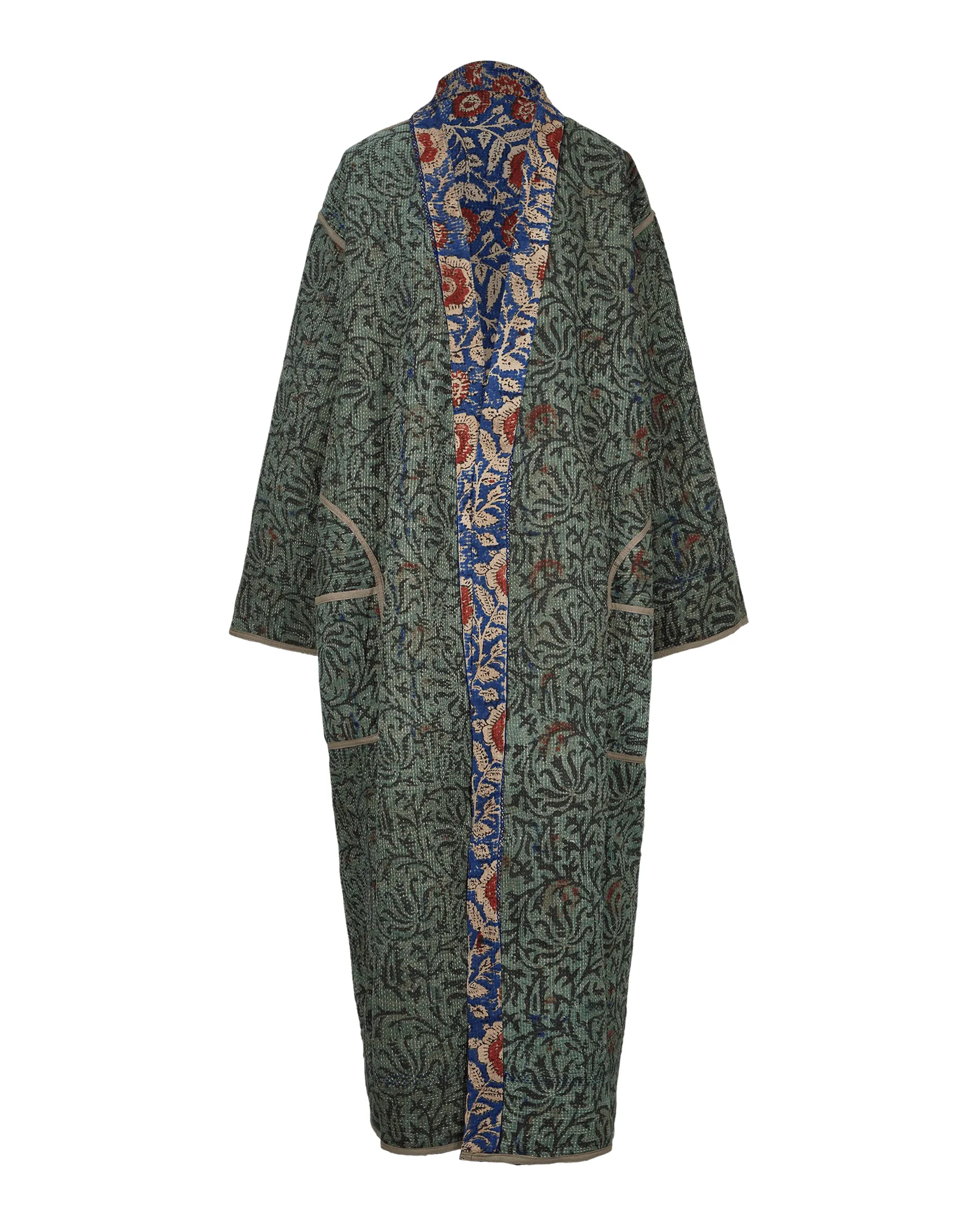 Kantha Bagru Reversible Coat