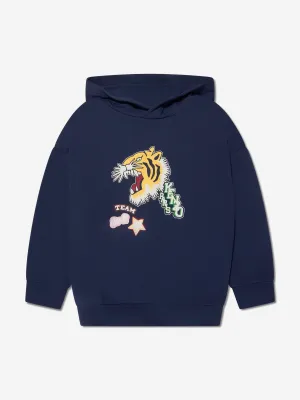 KENZO Girls Logo Hoodie in Navy