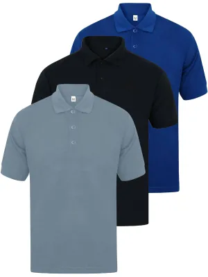 Kruze | Mens Polo T-Shirts (3 Pack)