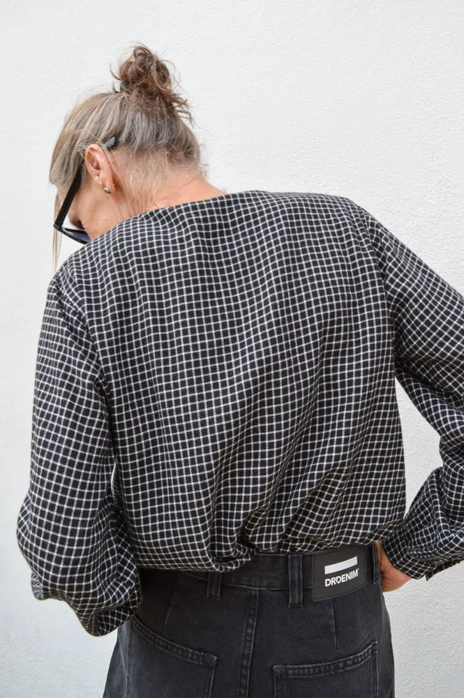 Leon & Harper Colina Black Check Shirt