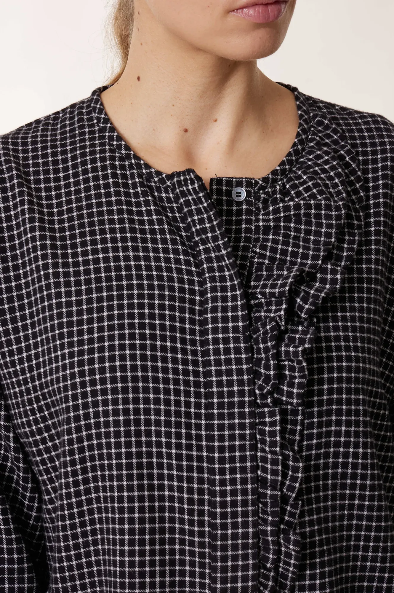 Leon & Harper Colina Black Check Shirt