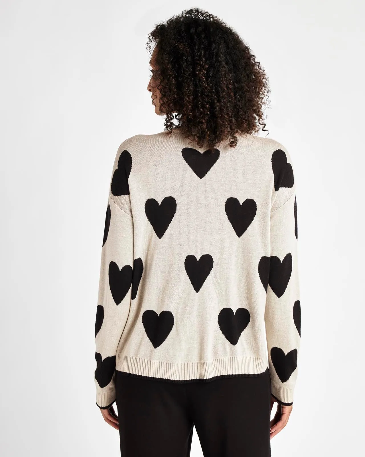 Lottie Cashblend Heart Sweater