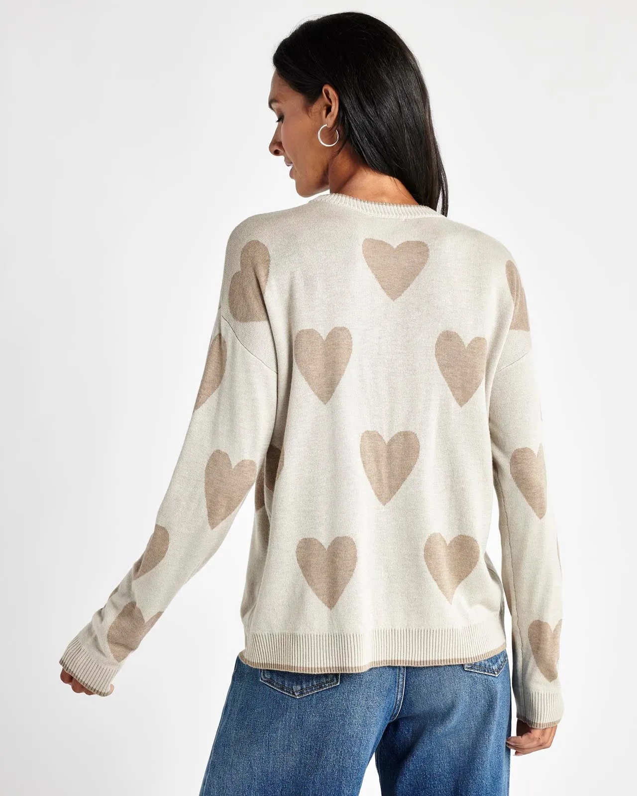 Lottie Cashblend Heart Sweater