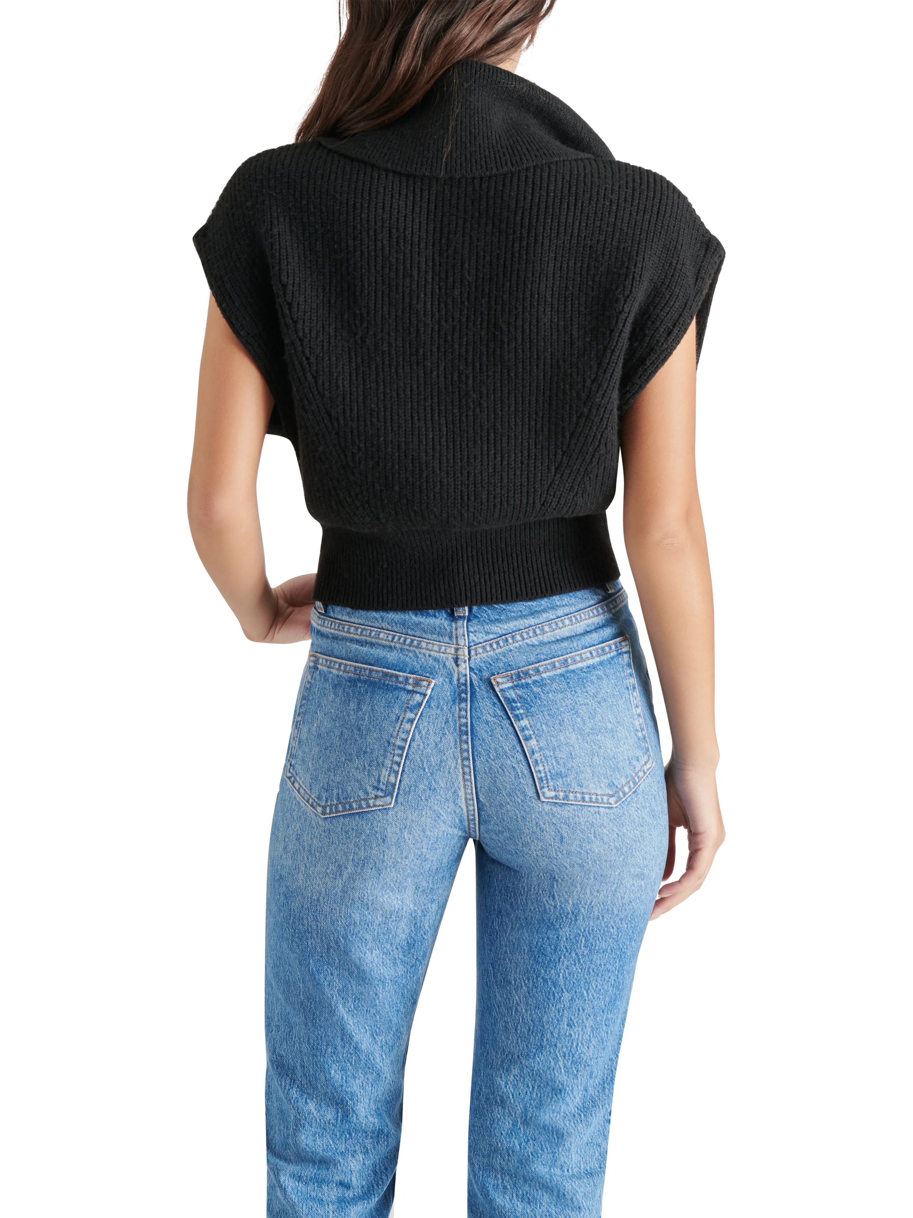 Marant Sweater Vest, Black | Steve Madden