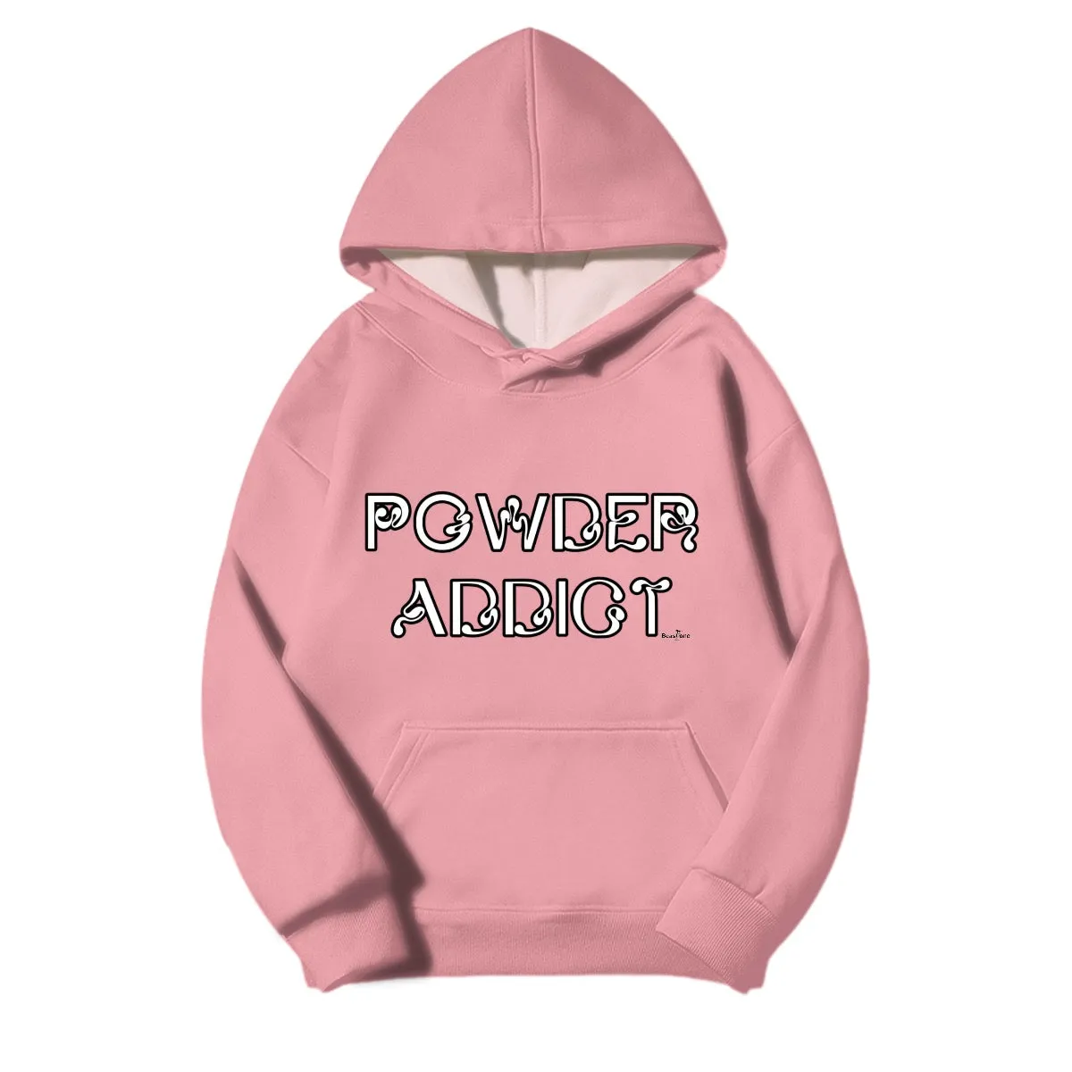 Men's Fleece-lined Hooded Sweatshirt|410GMS (DTF) powder Addict