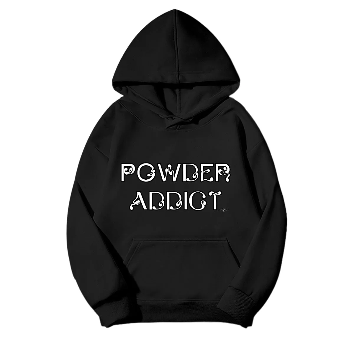 Men's Fleece-lined Hooded Sweatshirt|410GMS (DTF) powder Addict