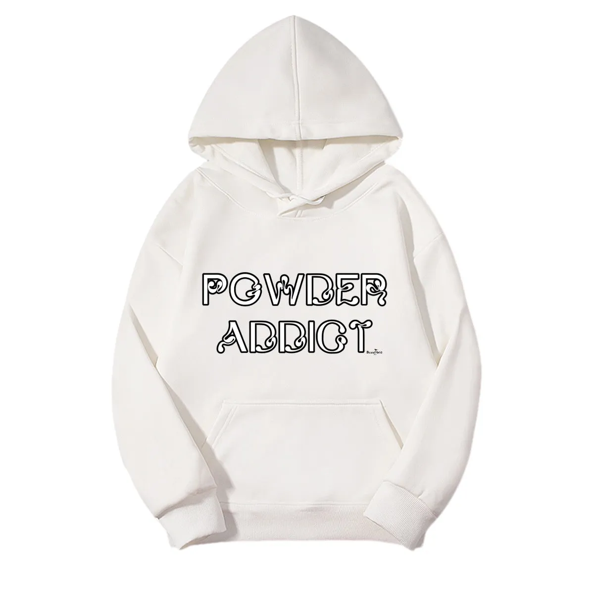 Men's Fleece-lined Hooded Sweatshirt|410GMS (DTF) powder Addict