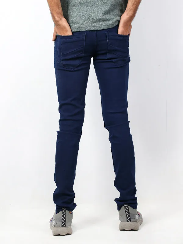 Men's Regular Fit Stretchable Denim Jeans Blue 98