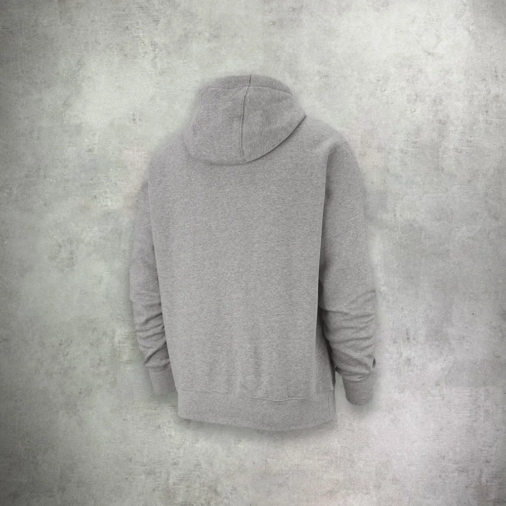 Nike Fleece Club Hoodie Dark Grey/White