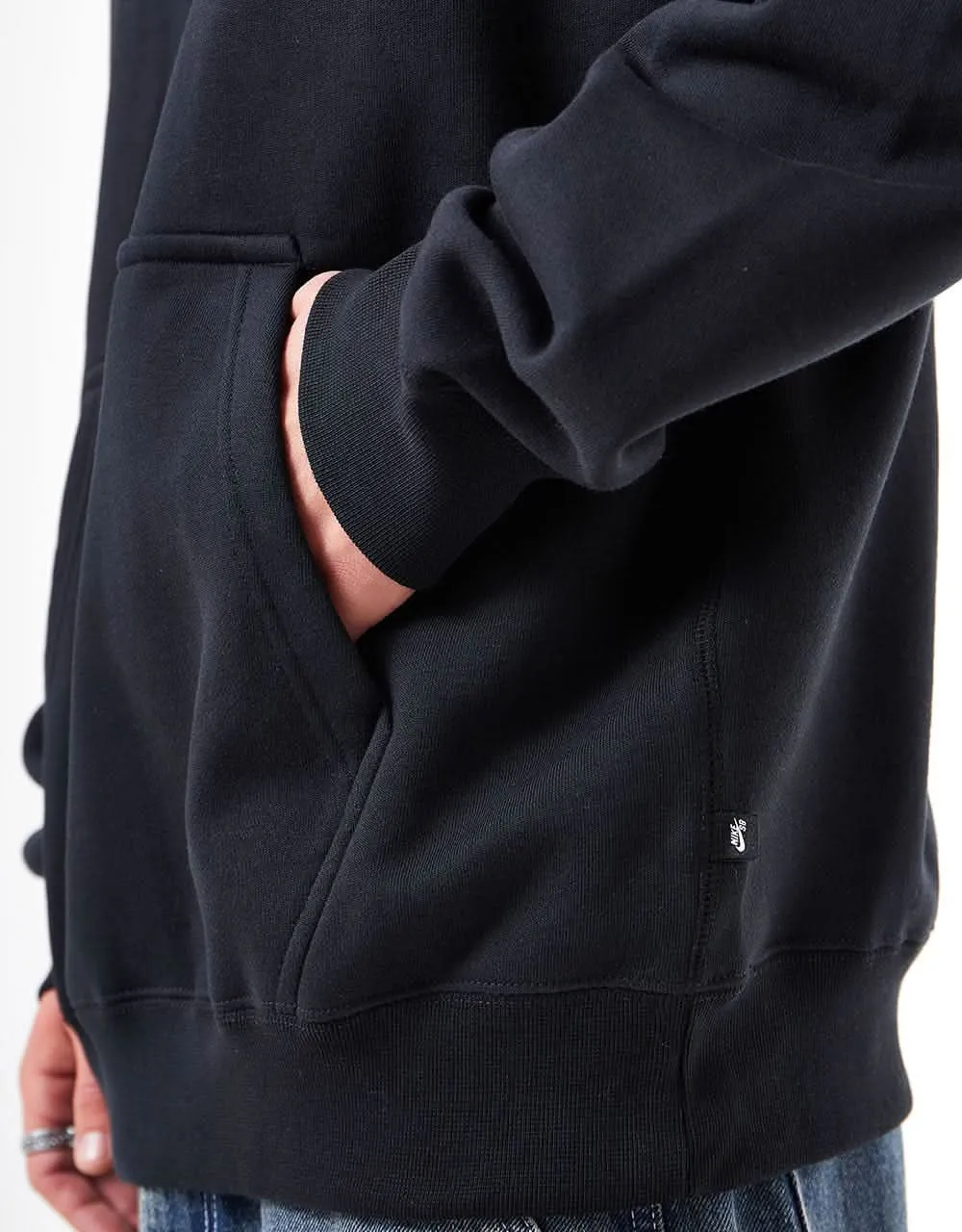 Nike SB Distorted Glimmer GFX Pullover Hoodie - Black