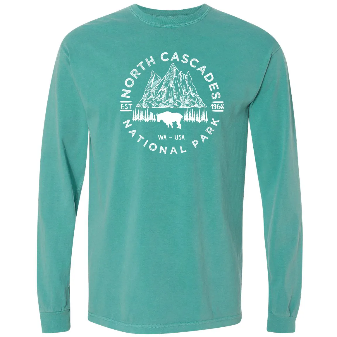 North Cascades National Park Comfort Colors Long Sleeve T Shirt