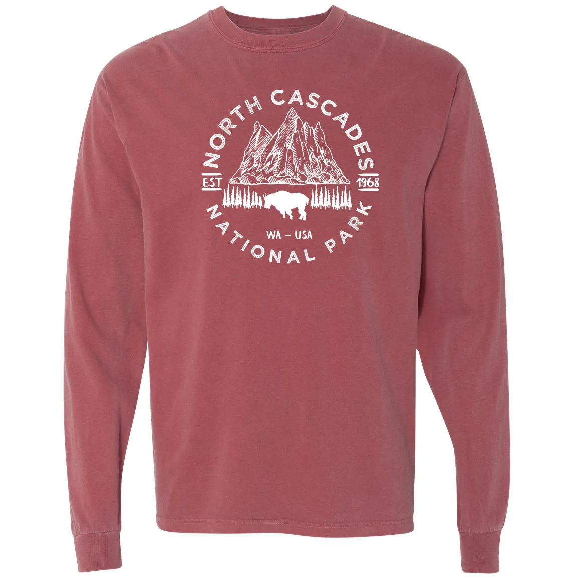 North Cascades National Park Comfort Colors Long Sleeve T Shirt