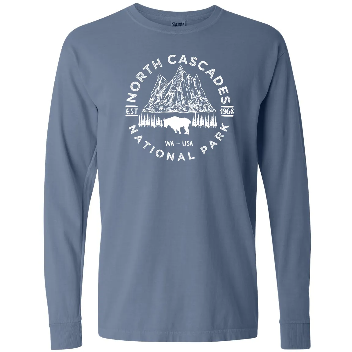 North Cascades National Park Comfort Colors Long Sleeve T Shirt