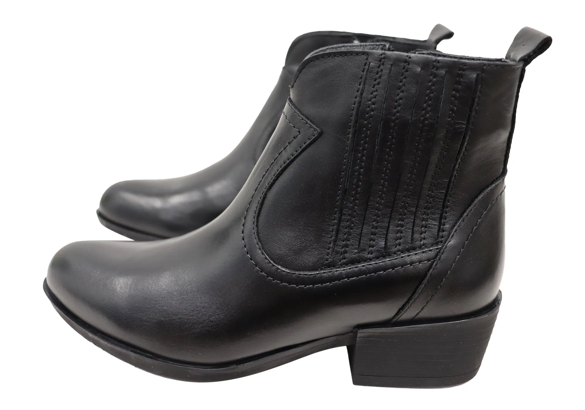 Orizonte Alotti Womens European Comfortable Leather Ankle Boots